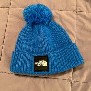 The North Face 0-6 mo knit hat (blue)